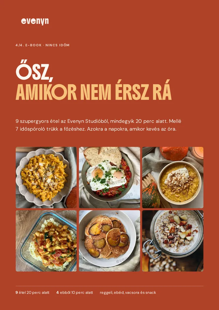 Az e-book címlapja: Ősz, amikor nincs időd