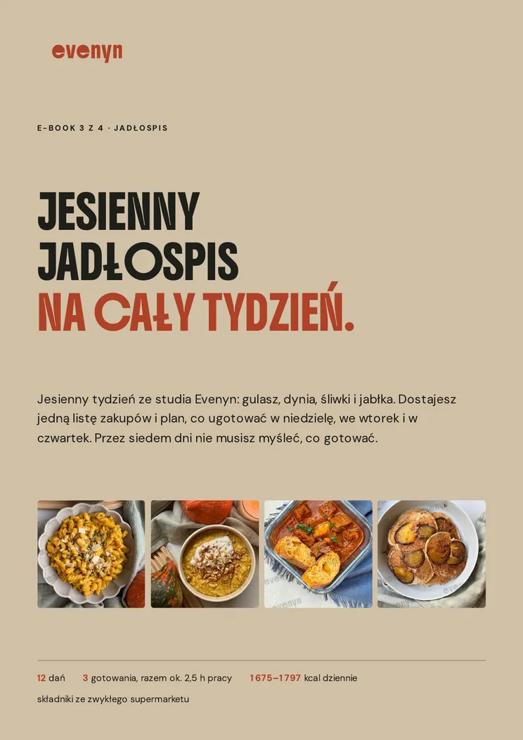 Okładka e-booka Jesienny jadłospis na cały tydzień