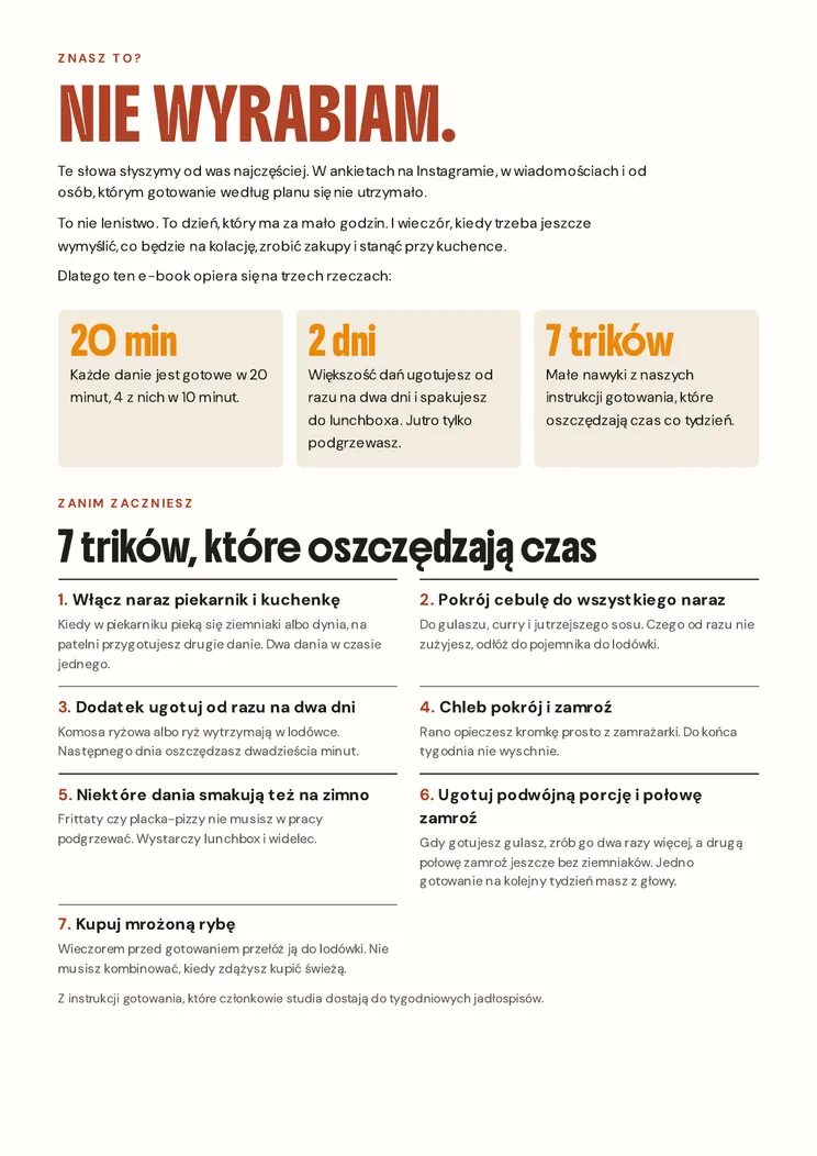 Strona 2 e-booka Jesień, kiedy brakuje ci czasu