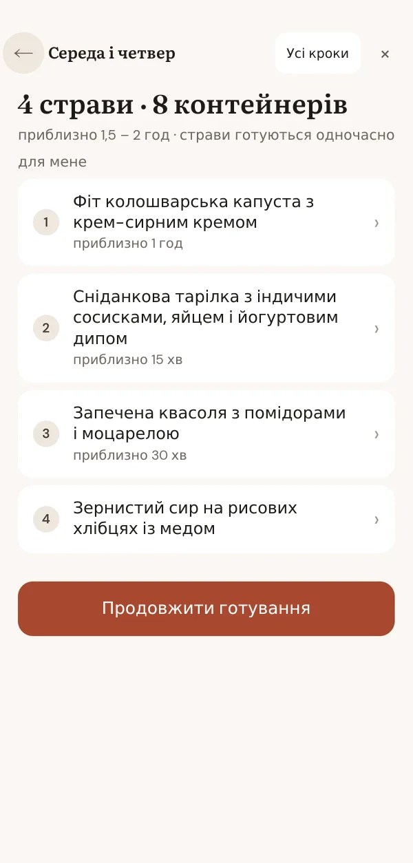 Готування в студії Evenyn: огляд блоку, 4 страви і 8 контейнерів